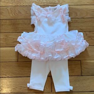 💗💕💗Mimiclasia pink 💕💗💗 ruffle tulle dress/leggings 💗